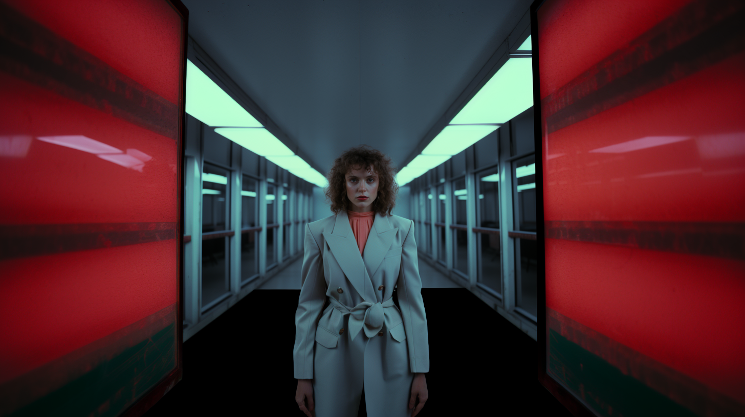 men inside a glass tank